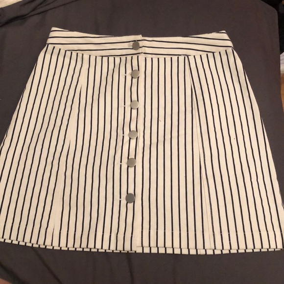 Strip denim skirt - Picture 1 of 2